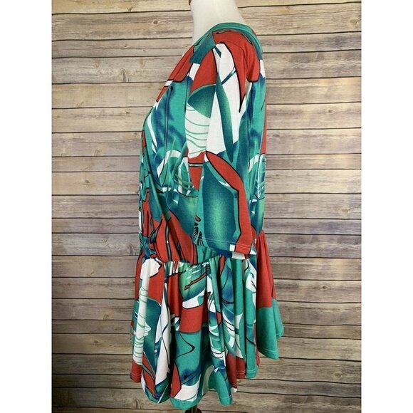 Rebdolls Plus 4X NWT Cross Front Babydoll Blouse - Picture 4 of 9